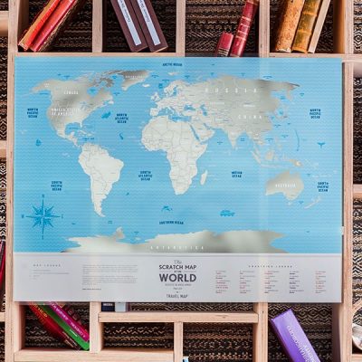 Скретч карта мира Travel Map Silver (на английском языке)