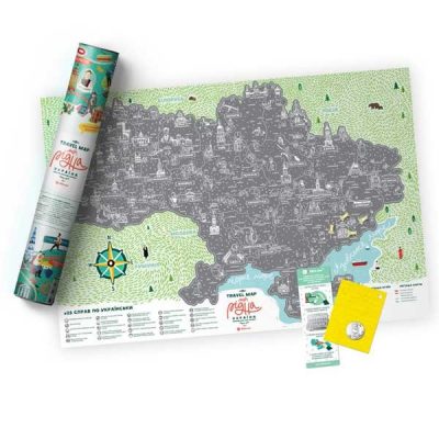 Скретч-карта Travel Map «Моя рідна Україна»