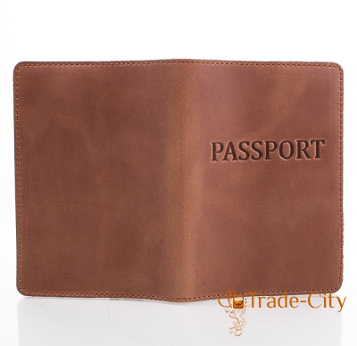Женская кожаная обложка для паспорта DNK LEATHER (DNK-Pasport-Hcol.N)