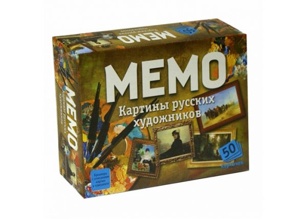 Настольная игра «МЕМО. Картины русских художников»