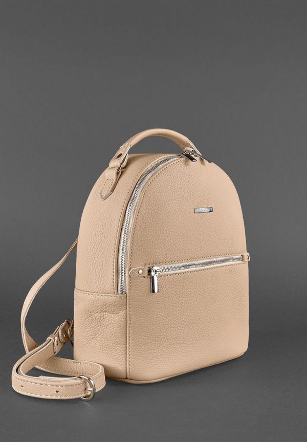 Кожаный мини-рюкзак «Kylie» BlankNote (крем-брюле)
