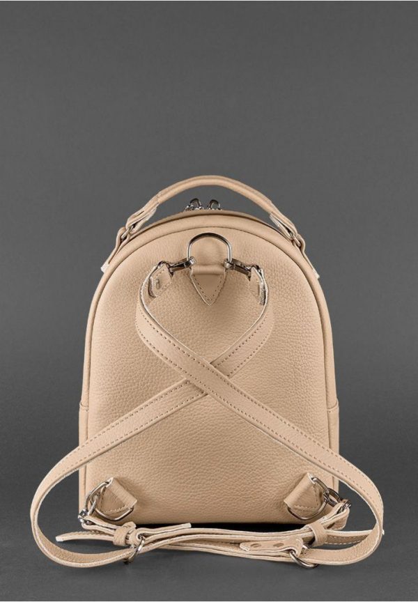 Кожаный мини-рюкзак «Kylie» BlankNote (крем-брюле)