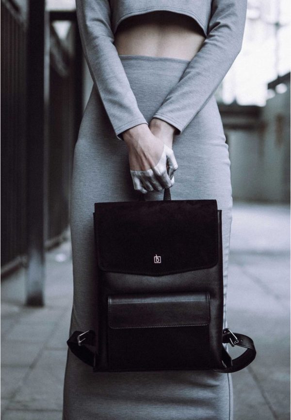 Кожаный городской рюкзак «Blank - black point» BlankNote