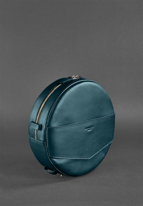 Круглая сумка-рюкзак «Maxi» BlankNote (малахит)
