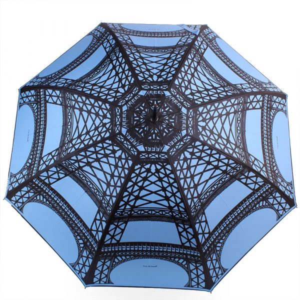 Зонт-полуавтомат Guy de Jean черно-голубого цвета