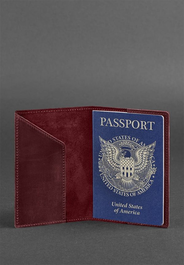 Обложка для паспорта с американским гербом Blanknote (виноград)
