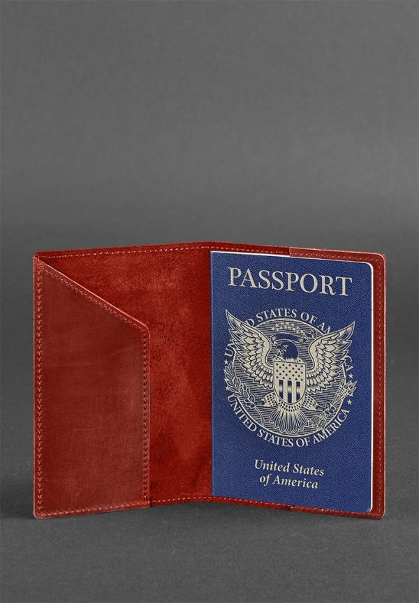 Обложка для паспорта с американским гербом BlankNote (коралл)