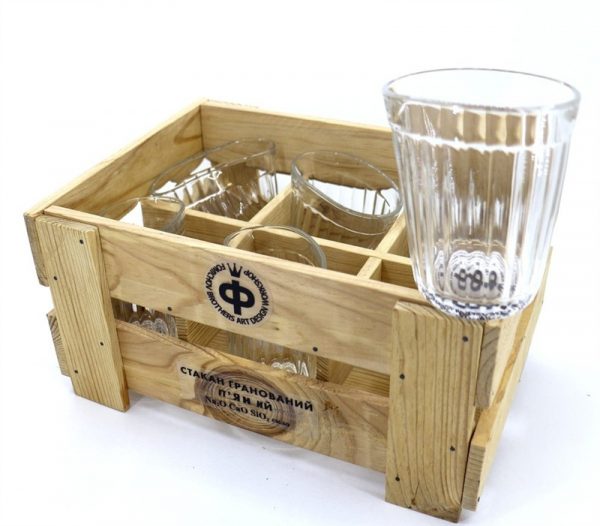 «Мужской» набор пьяных стаканов (ящик) Nisha Decor
