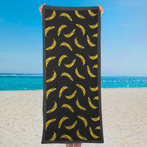 Полотенце большое с принтом «Бананы»