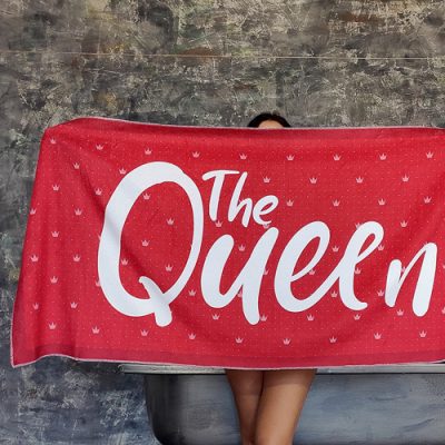 Полотенце большое с принтом «The Queen»