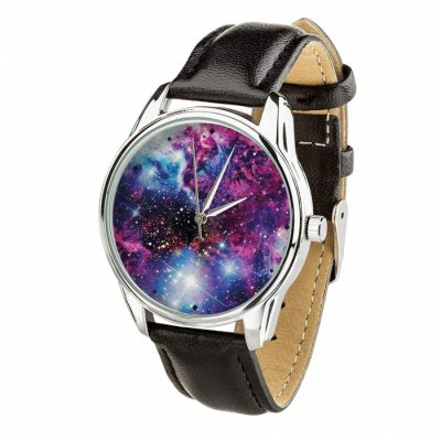 Часы наручные ZIZ «Галактика» насыщенно - черный, серебро