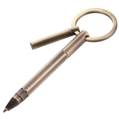 Ручка-брелок Troika Micro Construction золотая