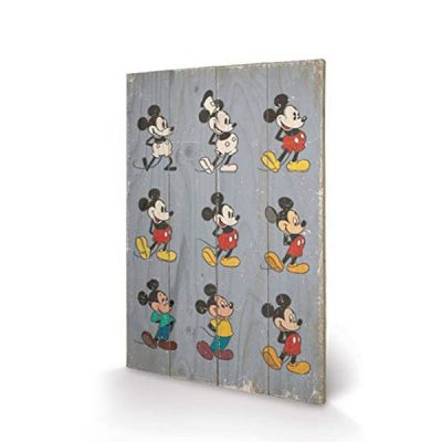 Постер деревянный «Mickey Mouse « 40 х 59 см