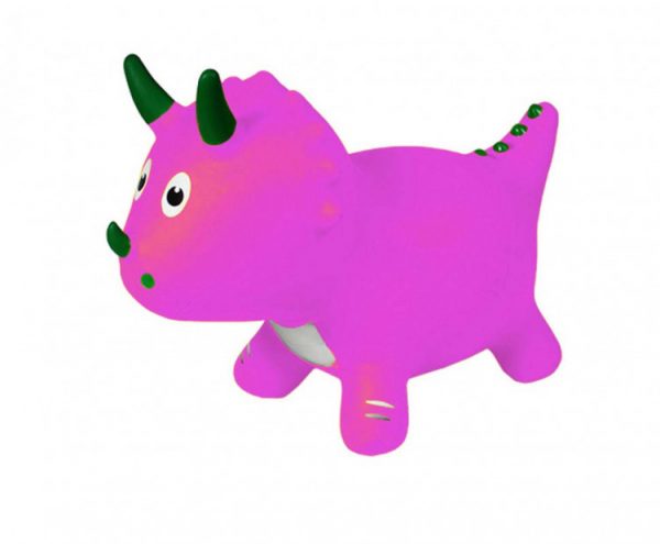 Детский прыгун-динозавр (розовый)