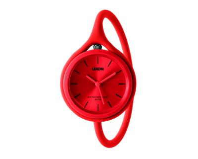 Часы универсальные Lexon Take Time с ремешком из силикона, красные
