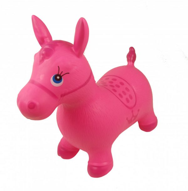 Детский прыгун-лошадка (розовый)