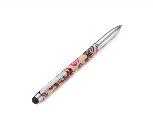 Шариковая ручка Troika со стилусом для iPad и iPhone Fine carbone, цветная