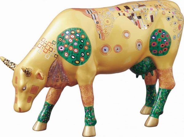 Коллекционная статуэтка корова Klimt Cow