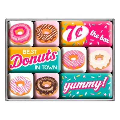 Набор из 9 магнитов «»Donuts» Nostalgic Art (83092)