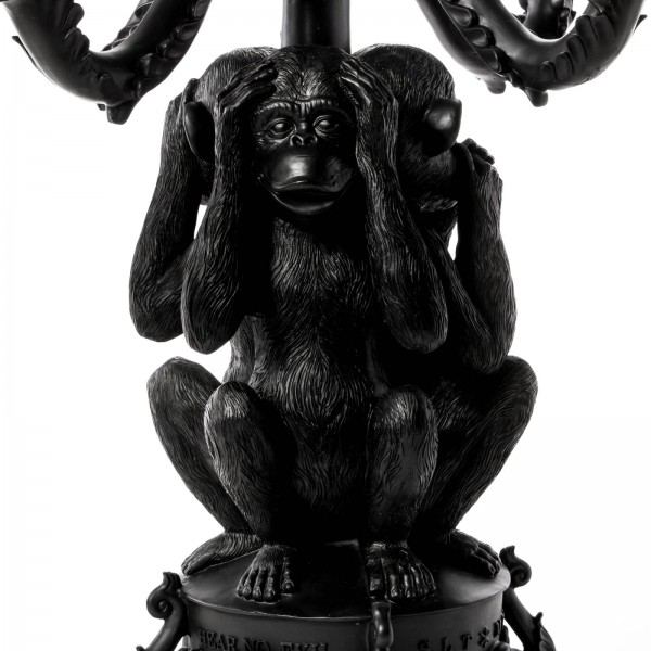Подсвечник на 5 свечей «Три обезьяны»