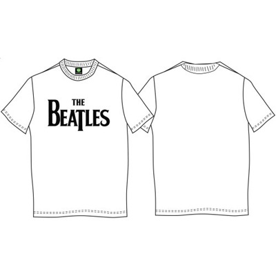 Футболка Official «The Beatles», белая XL