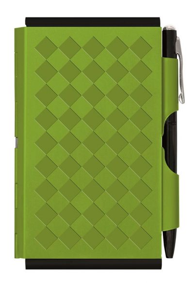 Карманный блокнот с ручкой Diamond, зеленый