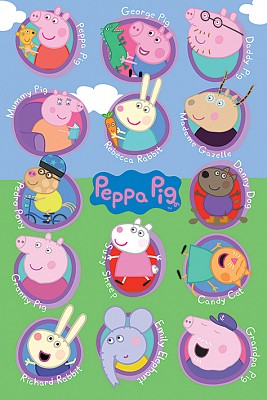 Постер Peppa Pig 61 x 91,5 cм