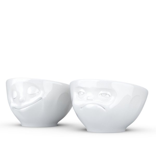 Набор из двух фарфоровых подставок для яиц Tassen Счастливая улыбка и Хмм