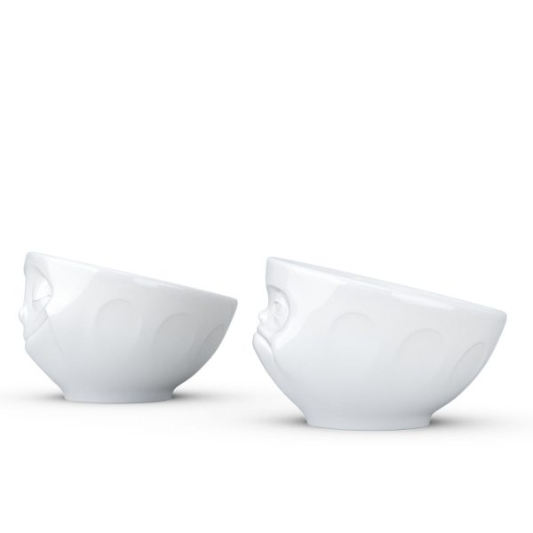 Набор из двух фарфоровых подставок для яиц Tassen Счастливая улыбка и Хмм