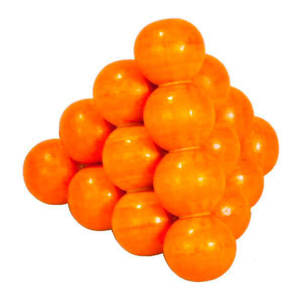 Головоломка IQ-тест «Оранжевые шарики», деревянная