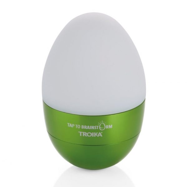 Светильник-ночник Troika Eggtivate, с датчиком вибрации, зеленый