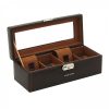 Шкатулка для часов «Bond» для 4 часов, коричневая