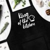 Фартук с надписью «King of the kitchen» (Король кухни)