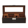 Шкатулка для часов «Bond» для 4 часов, коричневая