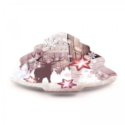 Поднос рождественский "Олень", металл