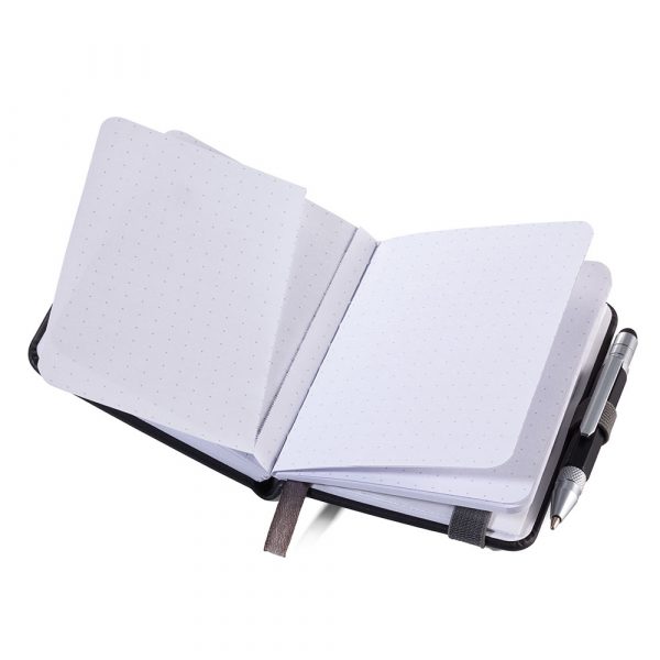 Блокнот Lilipad A7 + ручка Liliput, черный