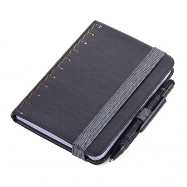 Блокнот Lilipad A7 + ручка Liliput, черный