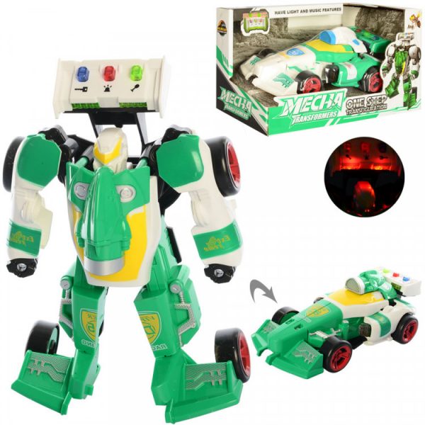 Игрушечный трансформер «Робот+машинка» Зеленый