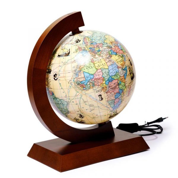 Глобус с маршрутами землепроходцев с подсветкой Glowala Глобус с маршрутами землепроходцев с подсветкой Glowala