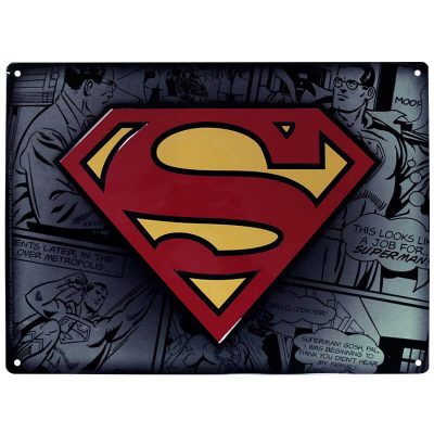Картина металлическая «Супермен» 28x38 см DC Comics