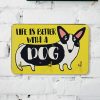 Ключница настенная маленькая, 10х15 см « Life is better with a dog»
