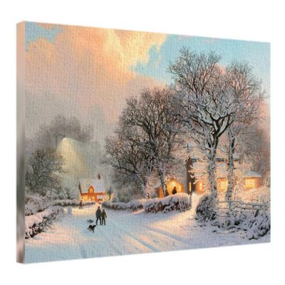 Картина на ткани, 45х65 см «Зимний мотив»