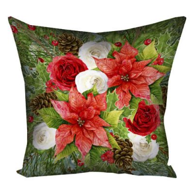 Подушка с принтом 40х40 см « Рождественник»