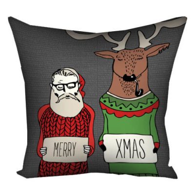 Подушка с принтом 40х40 см «Merry Xmas»