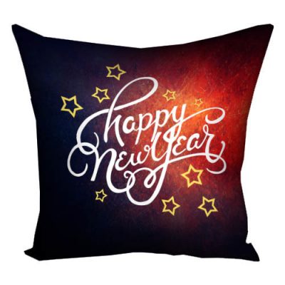 Подушка с принтом 40х40 см «Happy New Year»