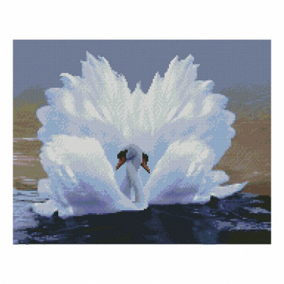 Алмазная мозаика «Лебединая любовь» Strateg 40х50 см