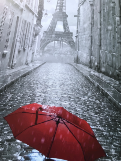 Картина по номерам «Зонтик в Париже» Art Craft 40х50 см