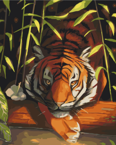 Картина по номерам «Бенгальский тигр» Art Craft 40х50 см