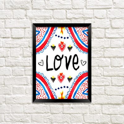Постер в рамке A3 "Love"